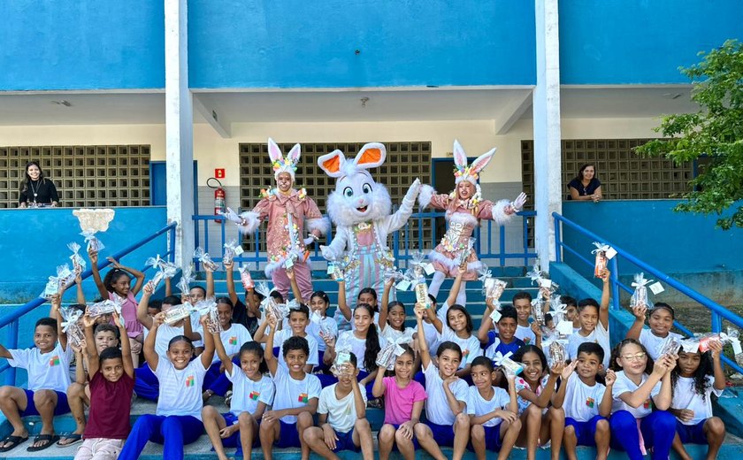 Páscoa Solidária leva alegria a crianças do Lar São Domingos