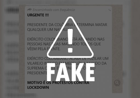 Protestos na Colômbia não têm qualquer relação com a Covid-19 ou com lockdown