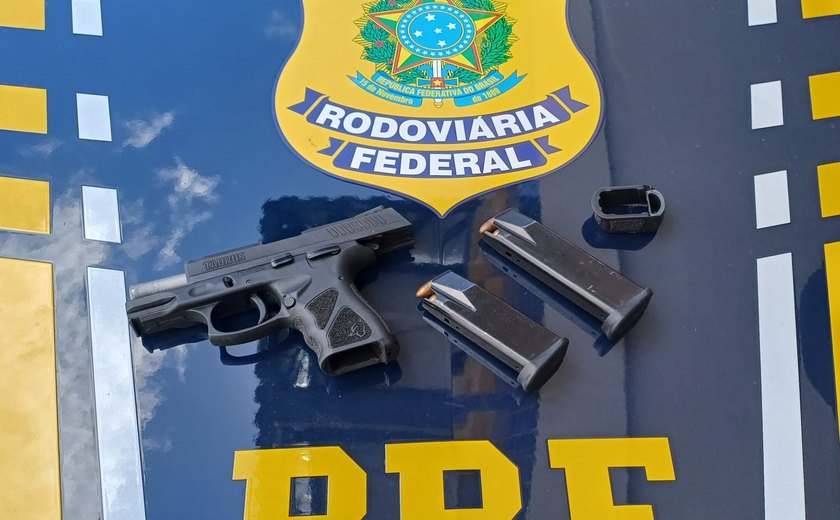 PRF prende homem por porte ilegal de arma de fogo de uso permitido em Messias