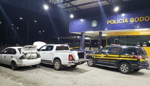 Operação integrada apreende 41 quilos de maconha em dois carros