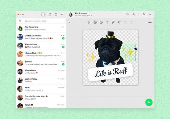 WhatsApp lança recurso para criar figurinhas dentro do aplicativo