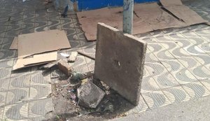 Equipamentos de iluminação são reforçados após novos furtos no Centro de Maceió