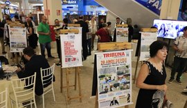Encerramento da exposição '18 Anos em Capas' celebra a trajetória da Tribuna Independente no Maceió Shopping