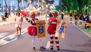 Prefeitura leva ação educativa à Orla Aberta sobre o uso de faixas na Ponta Verde