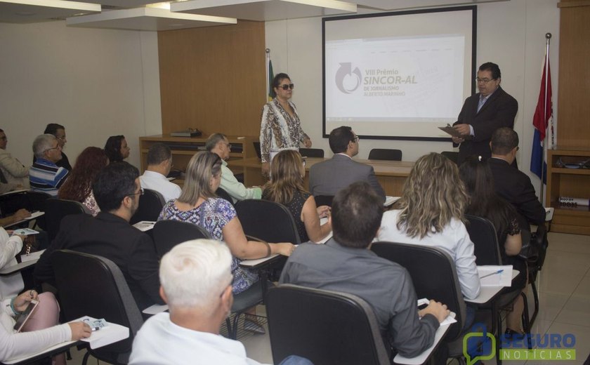 Sincor de Alagoas lança o 9° Prêmio Sincor de Jornalismo Alberto Marinho