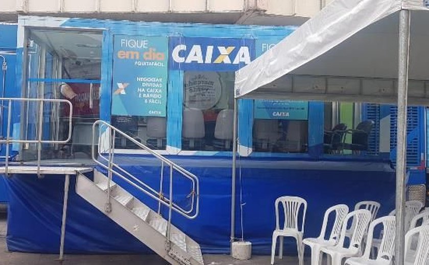 Caminhão da Adimplência Caixa oferta descontos especiais em Maceió