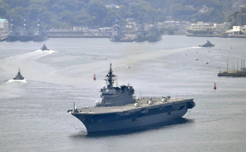 Japão envia apoio a navio dos EUA em plena tensão com a Coreia do Norte