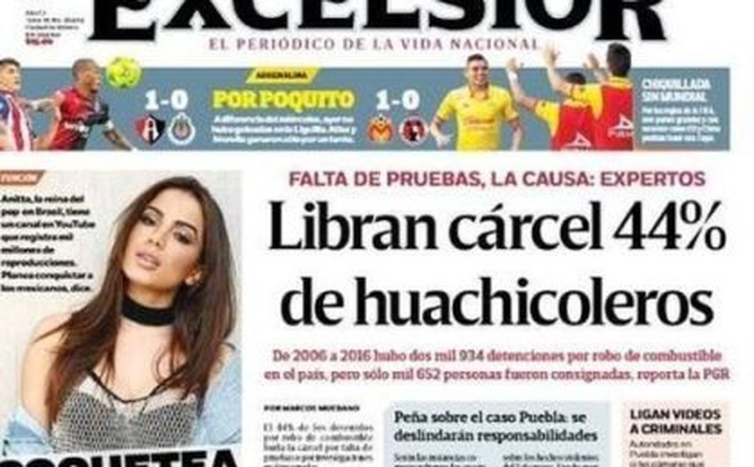 Anitta é capa de jornal no México e apresentada como a 'rainha do pop'