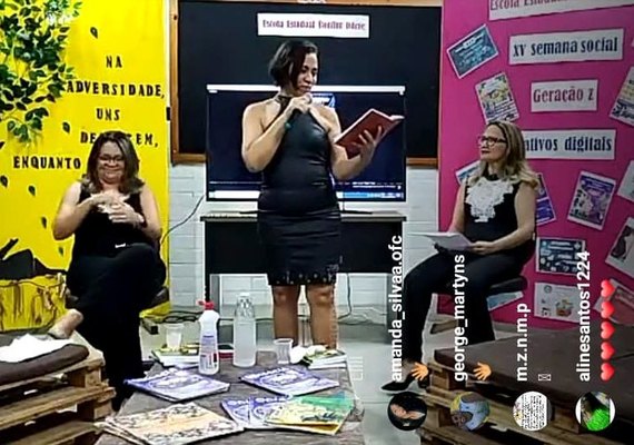 Live mobiliza alunos e professores de escola estadual em Maribondo