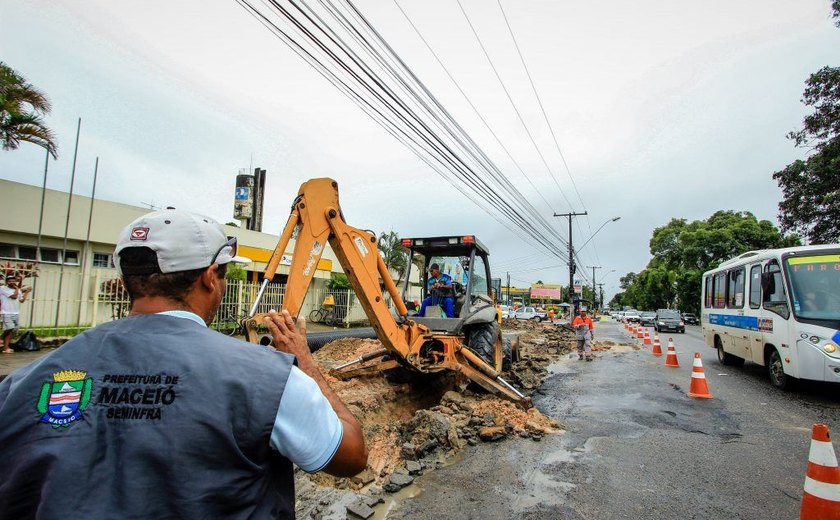 Prefeitura executa obra de drenagem na Durval de Goés Monteiro