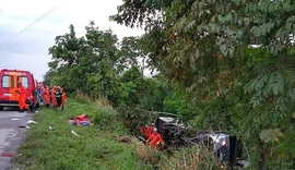 Quatro pessoas morrem e 16 ficam feridas após ônibus cair em ribanceira na Bahia