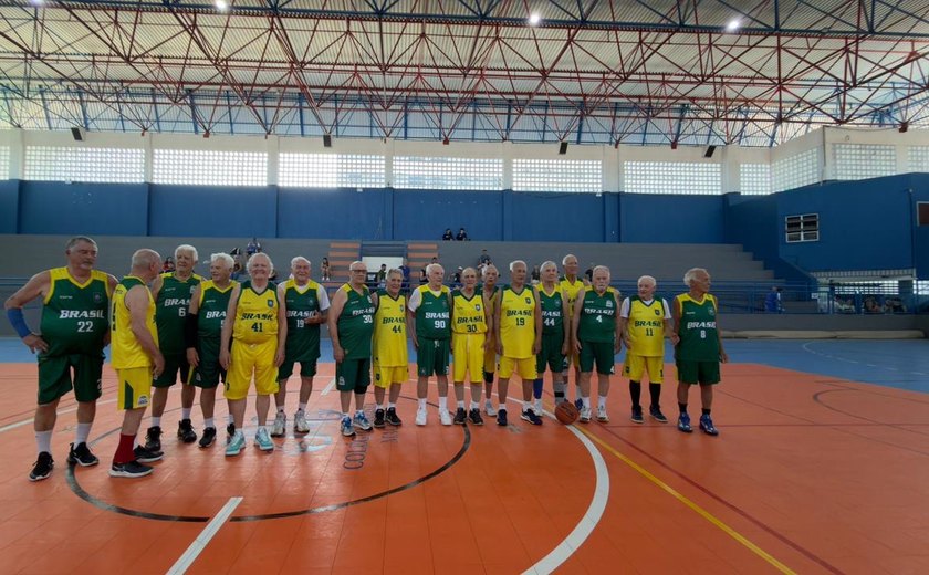 Maceió vive manhã histórica do basquete master com decisões das categorias 75+, 80+ e 85+ masculinas
