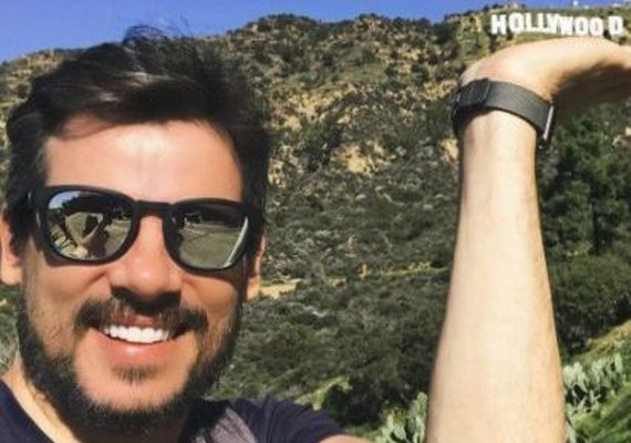 Celso Portiolli posa em Hollywood e recebe enxurrada de elogios dos fãs