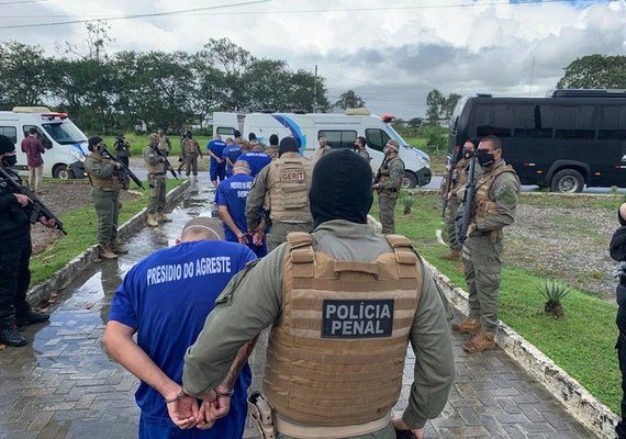 Presos na Operação Flashback são transferidos para o presídio do Agreste