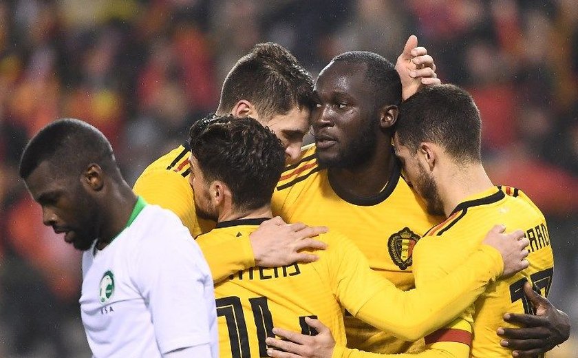 Em sua primeira partida no ano, Bélgica goleia Arábia Saudita