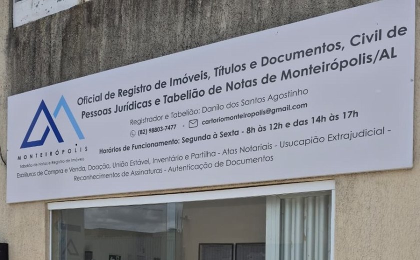 Corregedoria inspeciona cartório de Monteirópolis, no Sertão