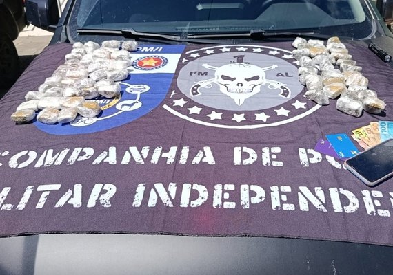 Polícia apreende 69 tabletes de maconha durante ação em sítio de Boca da Mata