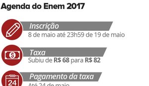 Enem 2017 terá taxa mais cara; inscrições começam no dia 8