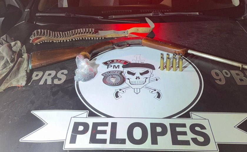 Dois homens são presos pela PM com armas de fogo no Sertão