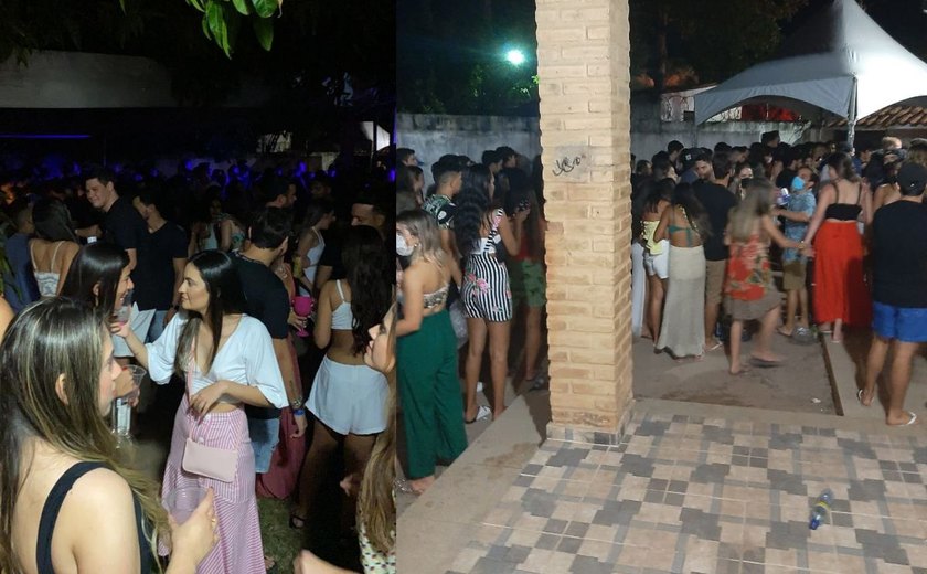 Apesar da proibição, Alagoas registra festas com multidões no Carnaval