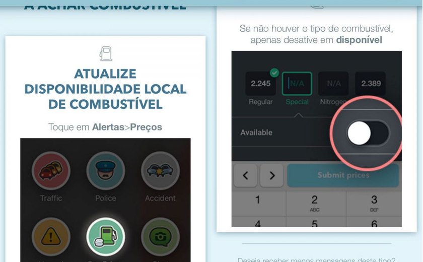 Atualização do Waze pede que brasileiros informem onde tem combustível