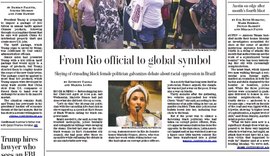 Washington Post diz que Marielle se tornou 'símbolo global contra a opressão racial'