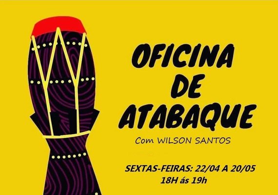 Orquestra de Tambores de Alagoas promove a 'Oficina de atabaques - Ritmos bantu'