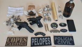 Polícia Militar de Alagoas apreende 146 armas e 74,7 kg de drogas em novembro