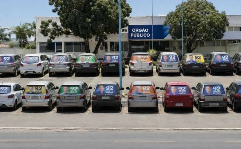 Veículos com propaganda eleitoral são proibidos de permanecer em estacionamentos da Defensoria de Alagoas