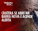 Maré alta abre enorme cratera na Barra Nova e moradores pedem socorro