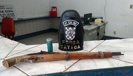 Polícia Militar apreende arma artesanal na cidade de Atalaia