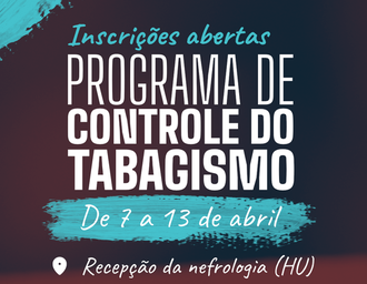 HU abre 75 vagas para programa gratuito para quem deseja parar de fumar