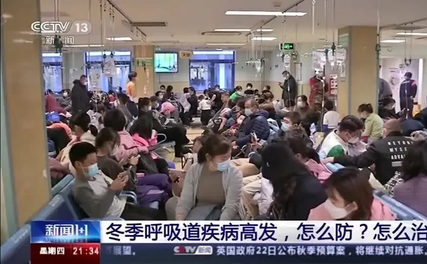 China tem hospitais lotados com casos de doenças respiratórias