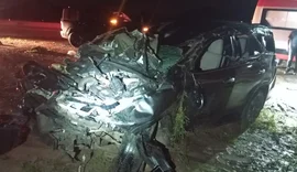 Motorista fica ferido após capotamento de caminhonete na AL-220, em Campo Alegre