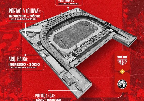 CRB inicia venda de ingressos para partida contra o Operário