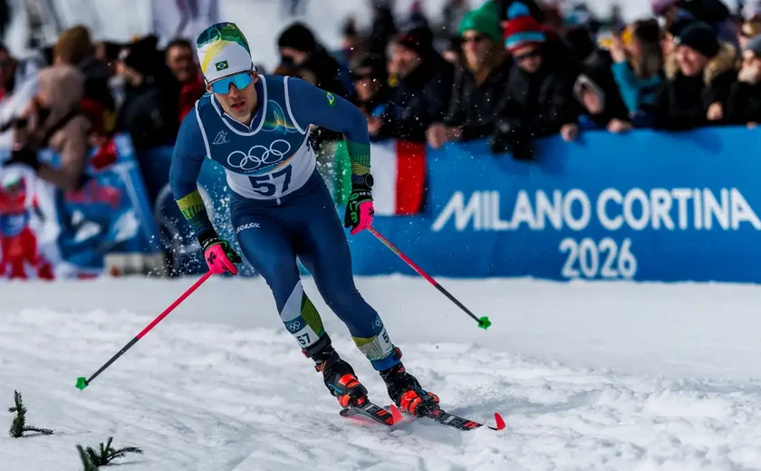 Brasil estreia no esqui cross-country, mas não se classifica à final