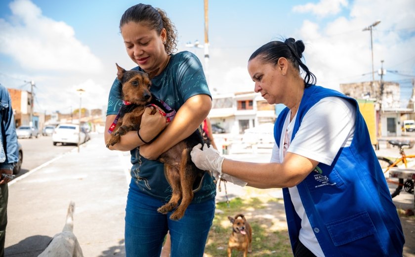 Saúde de Maceió imuniza mais de 30 mil animais no primeiro dia de vacinação antirrábica
