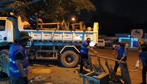 Convívio Social remove estruturas irregulares na feirinha do Tabuleiro