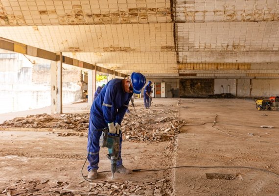 Mercado da Produção segue em funcionamento durante obras de reforma