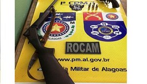 Equipes da 1ª CPM/I apreendem duas armas de fogo em São Miguel dos Campos