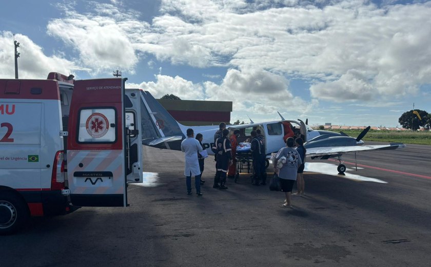 DEA realiza transferência aeromédica de paciente de Alagoas para São Paulo