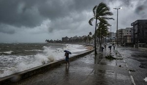 Alagoas tem alerta para ventos de até 60 km/h