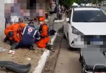 Acidente entre carro e moto deixa feridos em Arapiraca