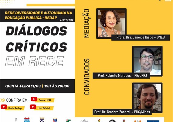 Rede Redap e Pró-reitoria de Extensão promovem 'debates críticos em rede'