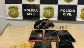 Jovem é preso com arma, celulares roubados e droga