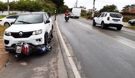 Acidente em Marechal Deodoro tem bicicleta, moto e carro envolvidos