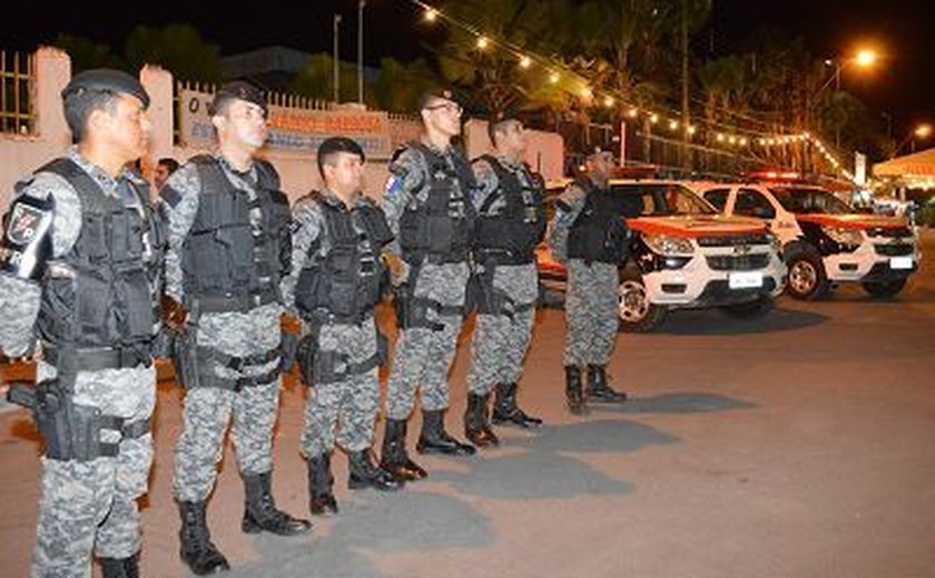 Polícia Militar garante a segurança durante as festas de Réveillon na Grande Maceió