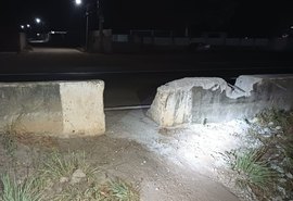 Homens são presos por destruir mureta de proteção de rodovia em Porto Real do Colégio