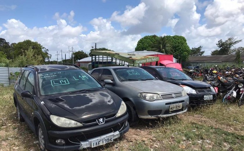 Leilão: veículos podem ser visitados presencialmente até o dia 17