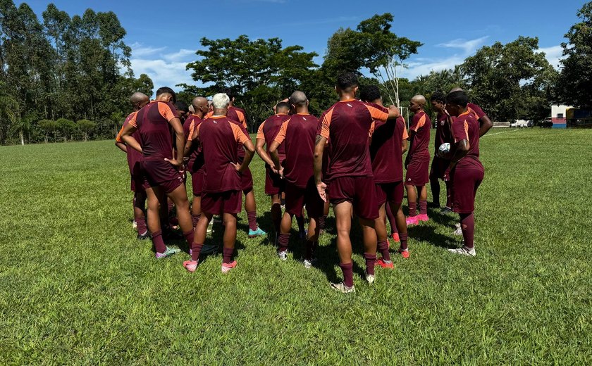 CRB encerra preparação para estreia contra o Água Santa na Copa SP